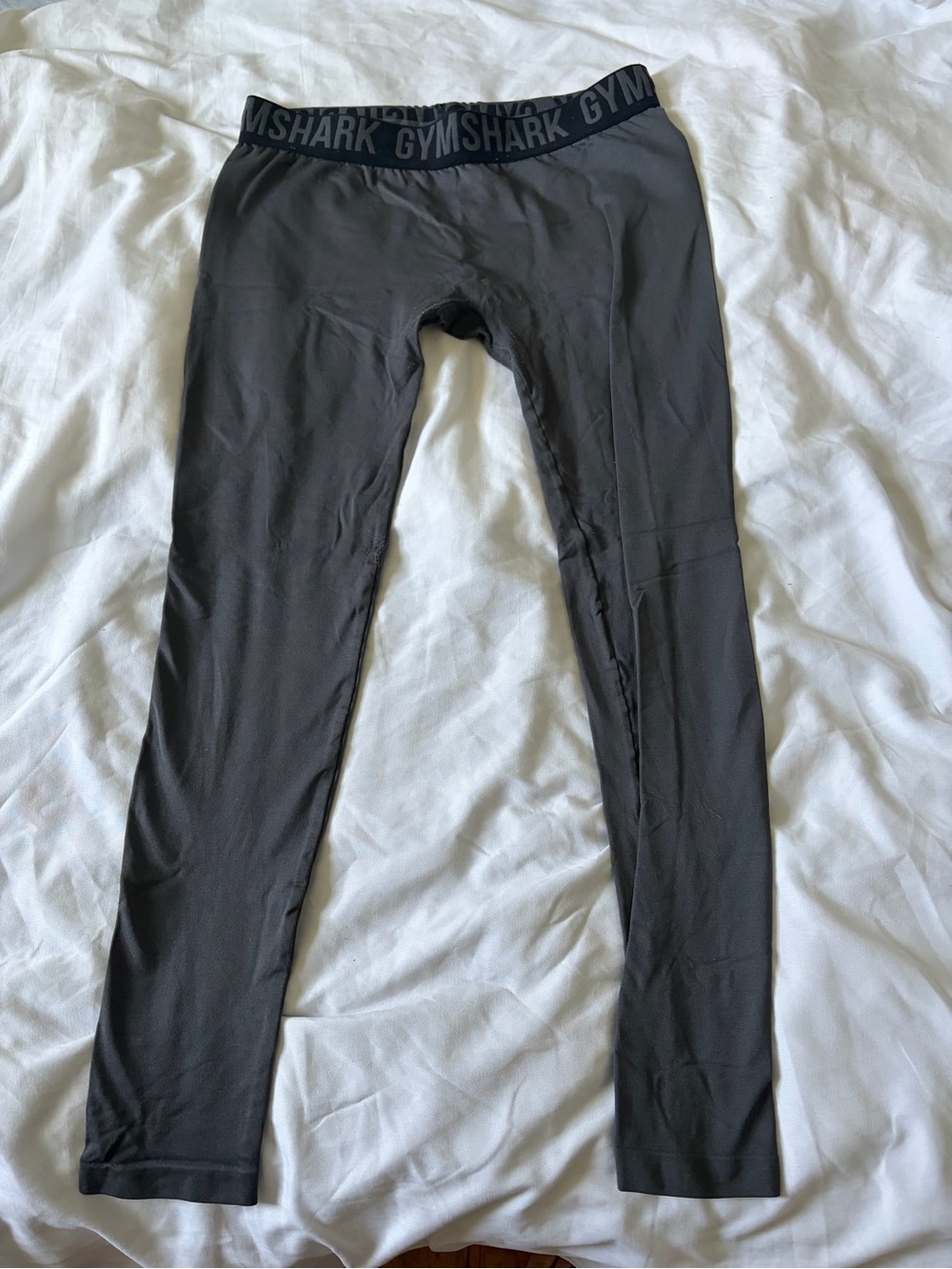 Gymshark Black and Gray Athletic Leggings